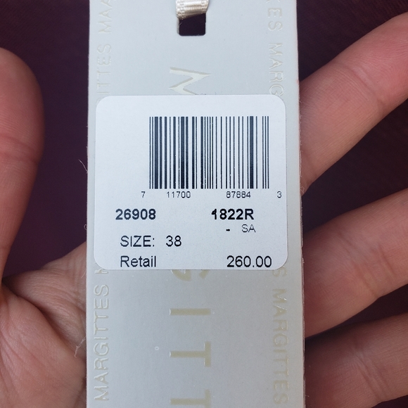 Margittes sheer pleated blouse NWT - Picture 4 of 6